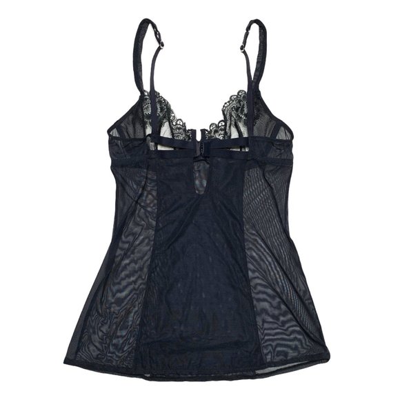 Vintage victoria's secret black sheer lace cami - Picture 4 of 7